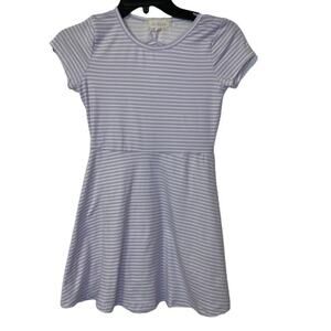 Girl's Btween Stripe Short Sleeve Dress, 10